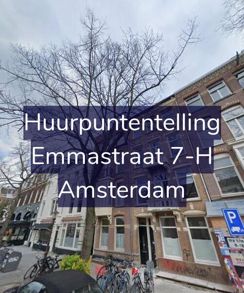 Foto gevel Huurpuntentelling voor Emmastraat 7-H, Amsterdam