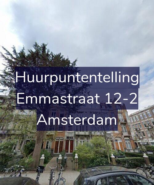 Foto gevel Huurpuntentelling voor Emmastraat 12-2, Amsterdam