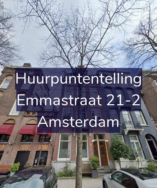 Foto gevel Huurpuntentelling voor Emmastraat 21-2, Amsterdam
