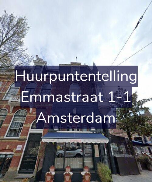 Foto gevel Huurpuntentelling voor Emmastraat 1-1, Amsterdam