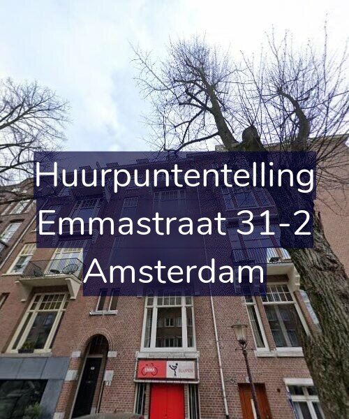 Foto gevel Huurpuntentelling voor Emmastraat 31-2, Amsterdam