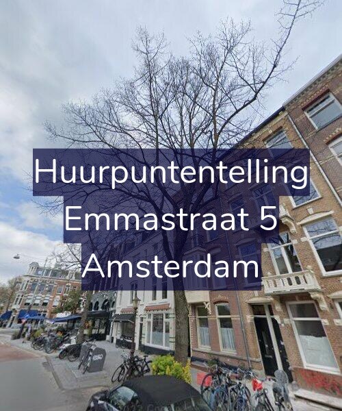 Foto gevel Huurpuntentelling voor Emmastraat 5, Amsterdam