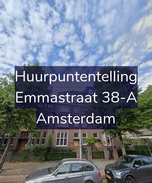 Foto gevel Huurpuntentelling voor Emmastraat 38-A, Amsterdam
