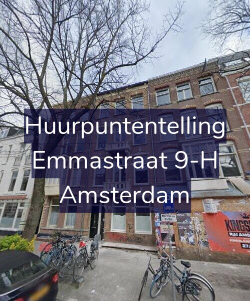 Foto gevel Huurpuntentelling voor Emmastraat 9-H, Amsterdam
