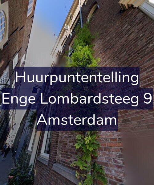 Foto gevel Huurpuntentelling voor Enge Lombardsteeg 9, Amsterdam