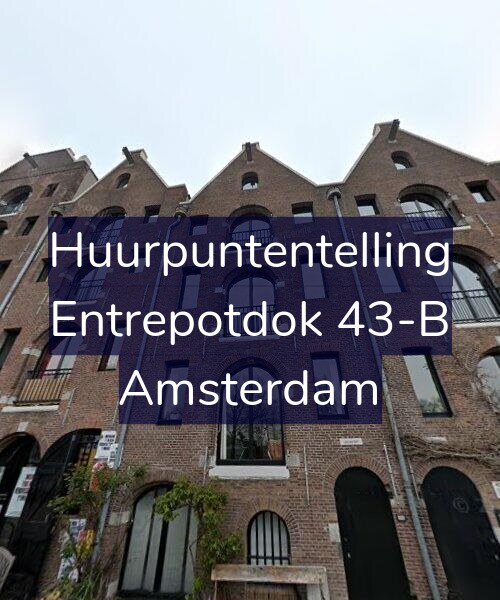 Foto gevel Huurpuntentelling voor Entrepotdok 43-B, Amsterdam