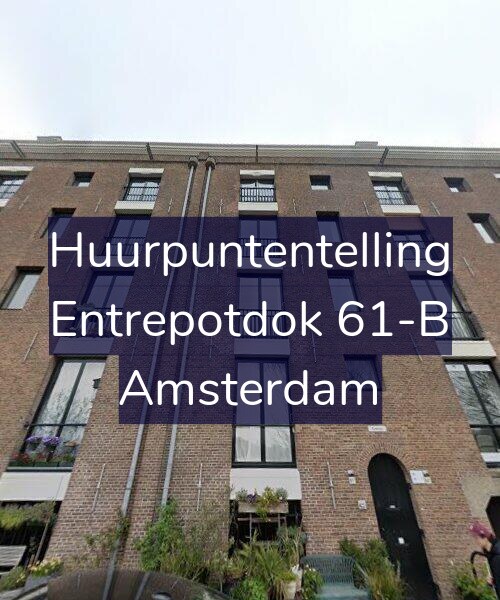 Foto gevel Huurpuntentelling voor Entrepotdok 61-B, Amsterdam