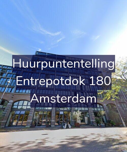 Foto gevel Huurpuntentelling voor Entrepotdok 180, Amsterdam