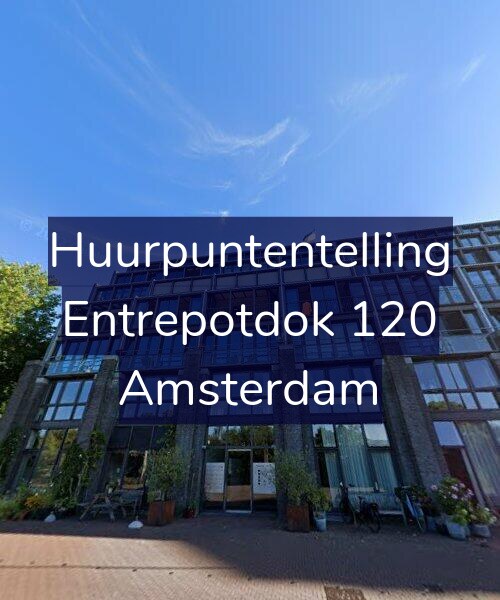 Foto gevel Huurpuntentelling voor Entrepotdok 120, Amsterdam