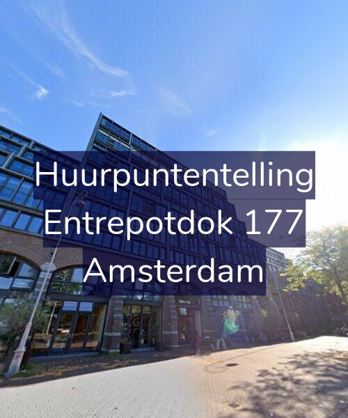 Foto gevel Huurpuntentelling voor Entrepotdok 177, Amsterdam