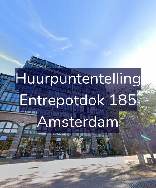 Foto gevel Huurpuntentelling voor Entrepotdok 185, Amsterdam