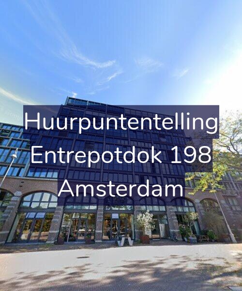 Foto gevel Huurpuntentelling voor Entrepotdok 198, Amsterdam