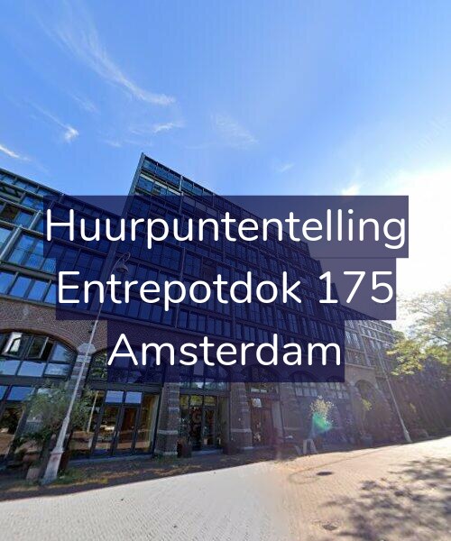 Foto gevel Huurpuntentelling voor Entrepotdok 175, Amsterdam