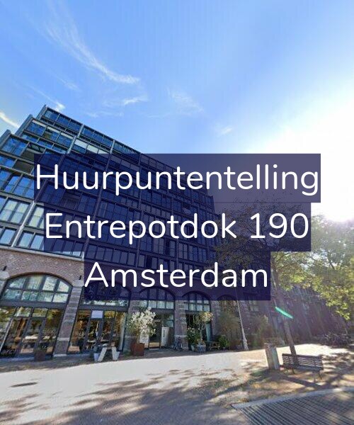 Foto gevel Huurpuntentelling voor Entrepotdok 190, Amsterdam