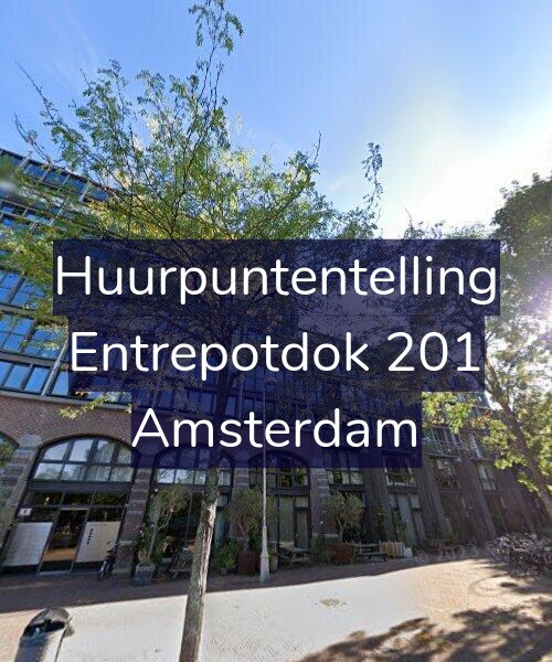 Foto gevel Huurpuntentelling voor Entrepotdok 201, Amsterdam