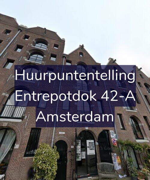 Foto gevel Huurpuntentelling voor Entrepotdok 42-A, Amsterdam