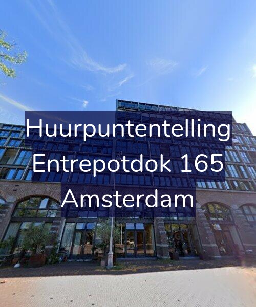 Foto gevel Huurpuntentelling voor Entrepotdok 165, Amsterdam