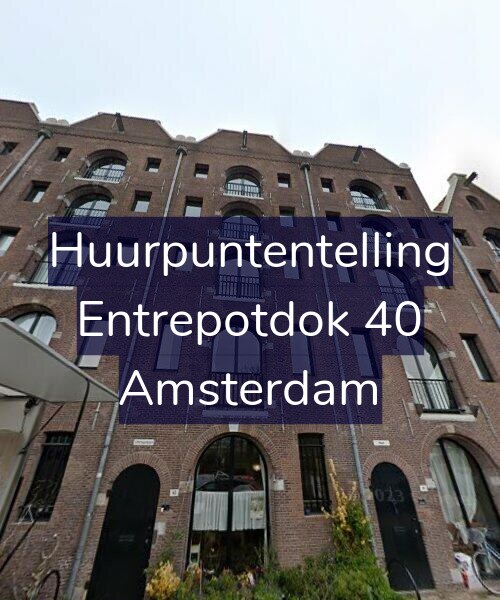 Foto gevel Huurpuntentelling voor Entrepotdok 40, Amsterdam