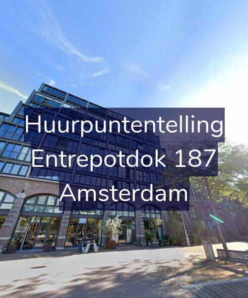 Foto gevel Huurpuntentelling voor Entrepotdok 187, Amsterdam