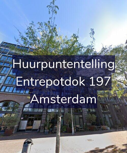 Foto gevel Huurpuntentelling voor Entrepotdok 197, Amsterdam