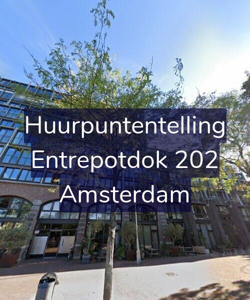 Foto gevel Huurpuntentelling voor Entrepotdok 202, Amsterdam
