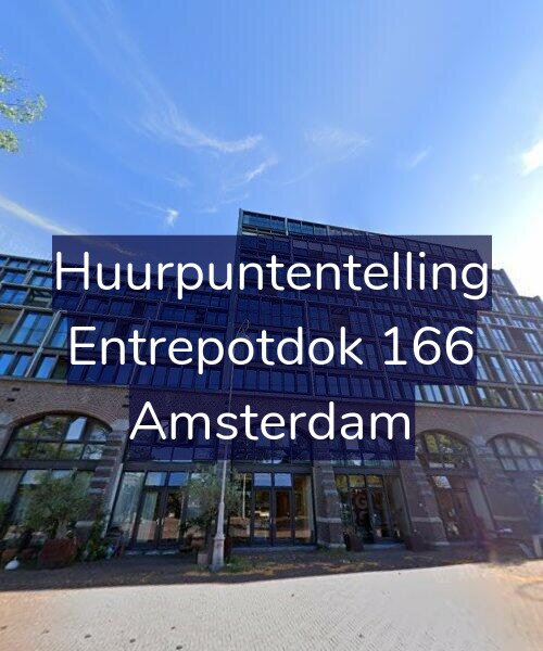 Foto gevel Huurpuntentelling voor Entrepotdok 166, Amsterdam