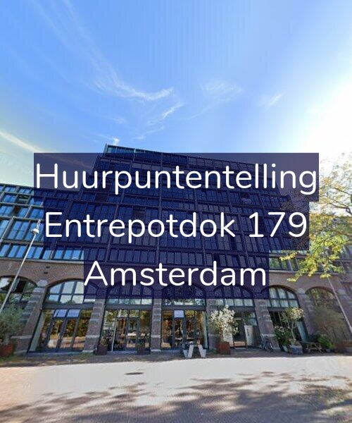Foto gevel Huurpuntentelling voor Entrepotdok 179, Amsterdam