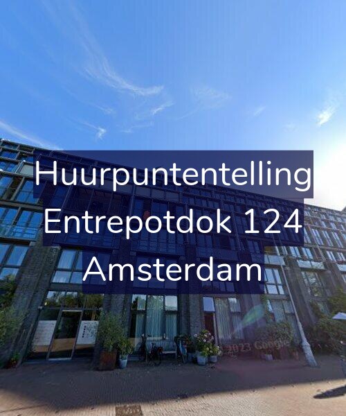 Foto gevel Huurpuntentelling voor Entrepotdok 124, Amsterdam