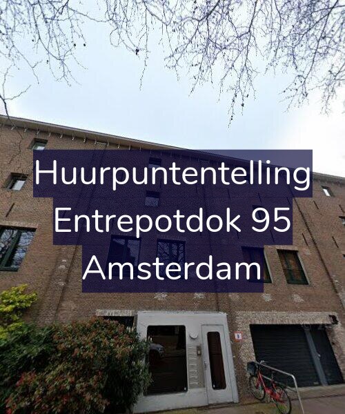 Foto gevel Huurpuntentelling voor Entrepotdok 95, Amsterdam