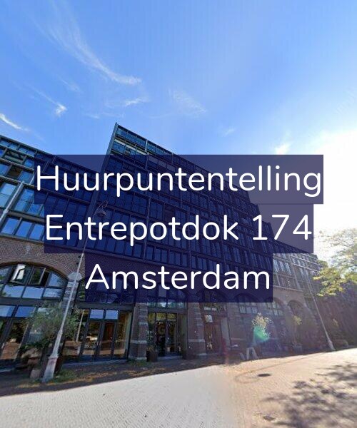 Foto gevel Huurpuntentelling voor Entrepotdok 174, Amsterdam