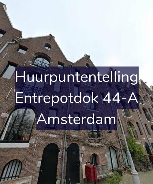 Foto gevel Huurpuntentelling voor Entrepotdok 44-A, Amsterdam