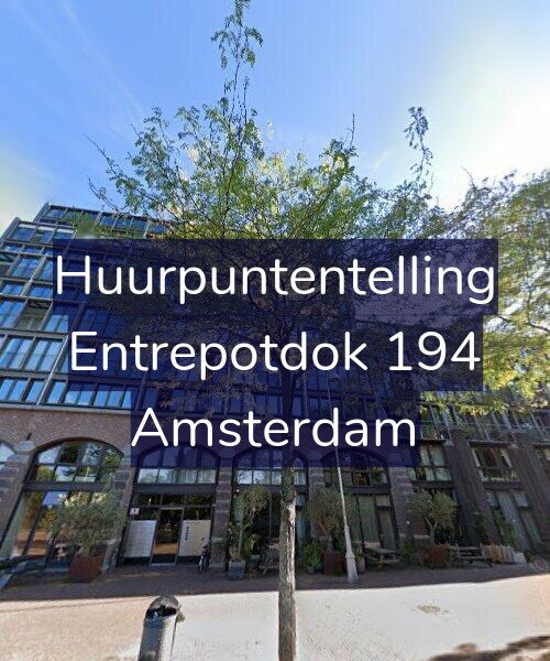 Foto gevel Huurpuntentelling voor Entrepotdok 194, Amsterdam