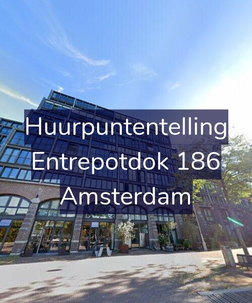 Foto gevel Huurpuntentelling voor Entrepotdok 186, Amsterdam