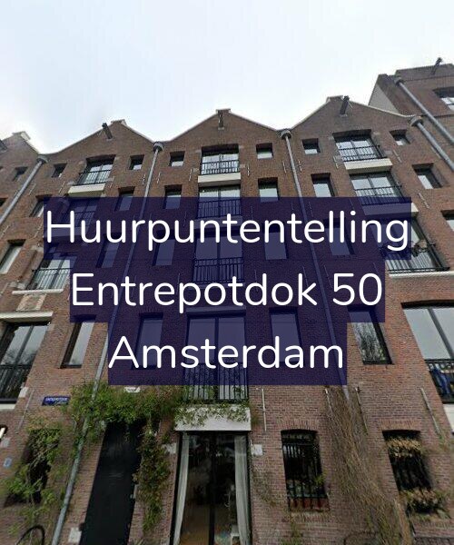 Foto gevel Huurpuntentelling voor Entrepotdok 50, Amsterdam