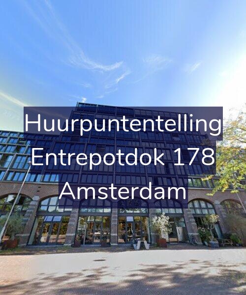 Foto gevel Huurpuntentelling voor Entrepotdok 178, Amsterdam