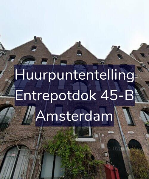 Foto gevel Huurpuntentelling voor Entrepotdok 45-B, Amsterdam