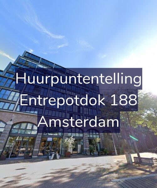 Foto gevel Huurpuntentelling voor Entrepotdok 188, Amsterdam