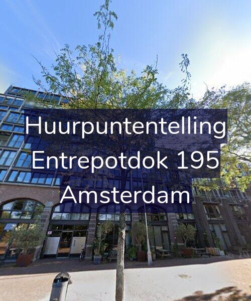 Foto gevel Huurpuntentelling voor Entrepotdok 195, Amsterdam