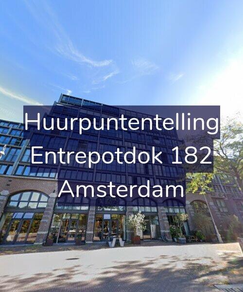Foto gevel Huurpuntentelling voor Entrepotdok 182, Amsterdam