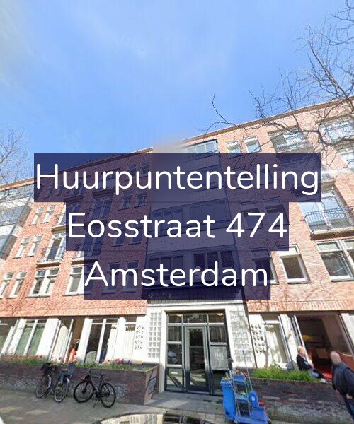 Foto gevel Huurpuntentelling voor Eosstraat 474, Amsterdam