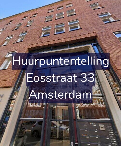 Foto gevel Huurpuntentelling voor Eosstraat 33, Amsterdam