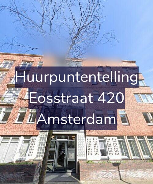 Foto gevel Huurpuntentelling voor Eosstraat 420, Amsterdam