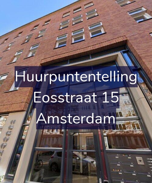 Foto gevel Huurpuntentelling voor Eosstraat 15, Amsterdam