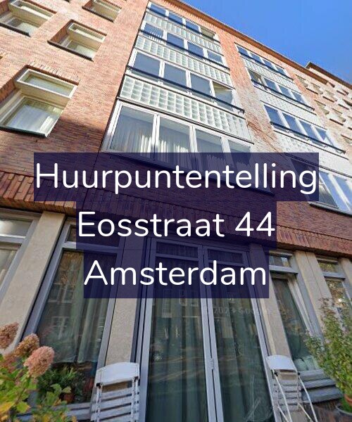 Foto gevel Huurpuntentelling voor Eosstraat 44, Amsterdam