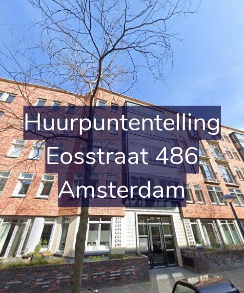 Foto gevel Huurpuntentelling voor Eosstraat 486, Amsterdam