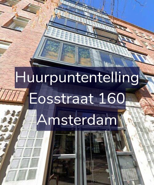 Foto gevel Huurpuntentelling voor Eosstraat 160, Amsterdam
