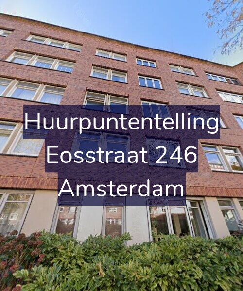 Foto gevel Huurpuntentelling voor Eosstraat 246, Amsterdam