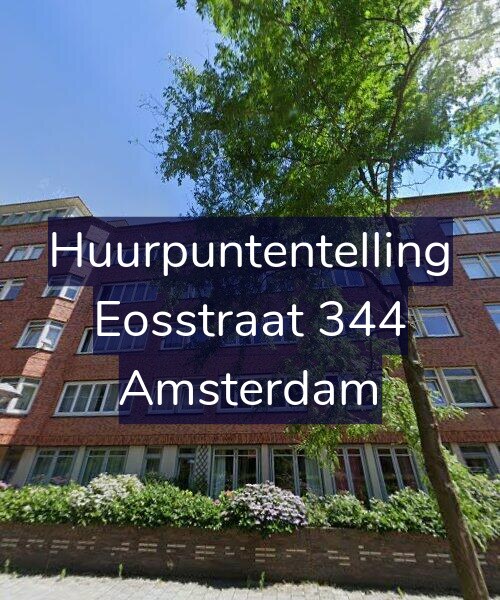 Foto gevel Huurpuntentelling voor Eosstraat 344, Amsterdam