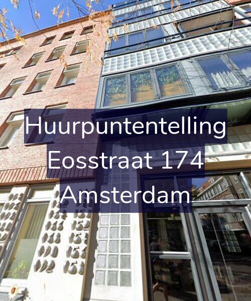 Foto gevel Huurpuntentelling voor Eosstraat 174, Amsterdam