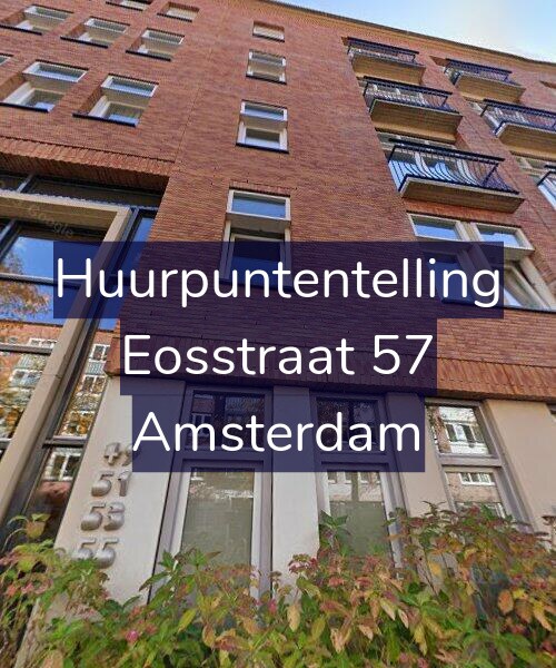 Foto gevel Huurpuntentelling voor Eosstraat 57, Amsterdam